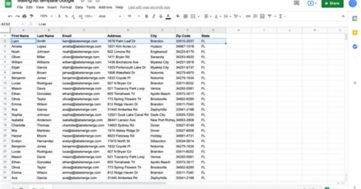 How to Create a Mailing List from Excel