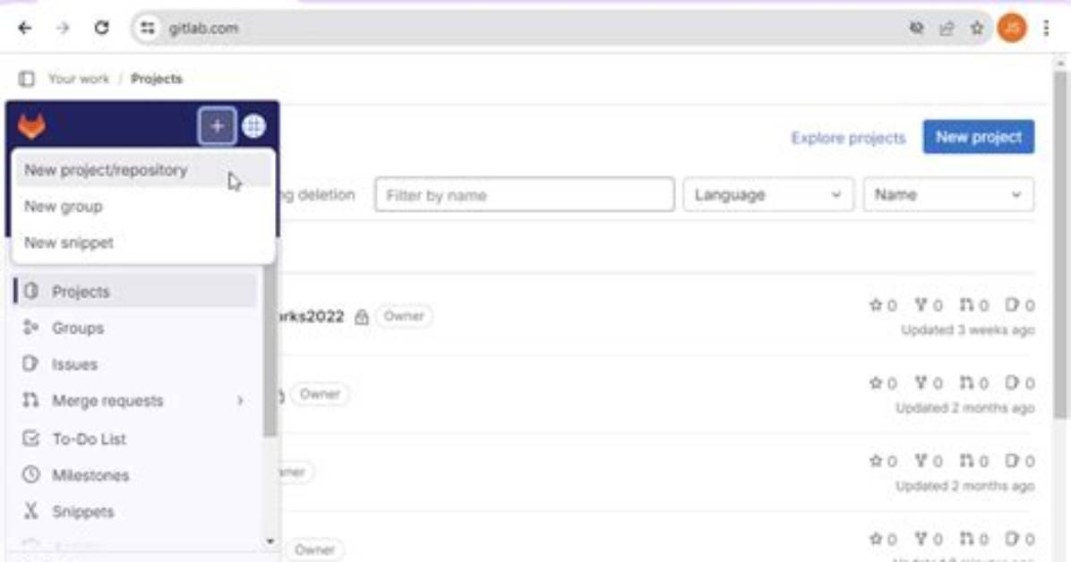 How to Create a New Gitlab Repo from My Existing Local Git Repo, Using Cli?