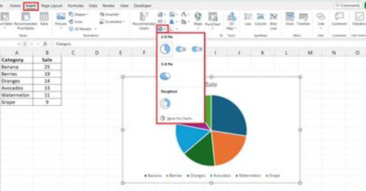 How to Create a Pie Chart from a Pivot Table