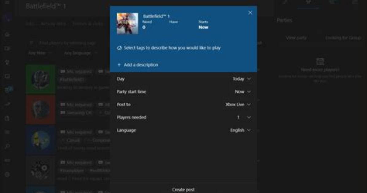 How to Create a Post on Xbox One