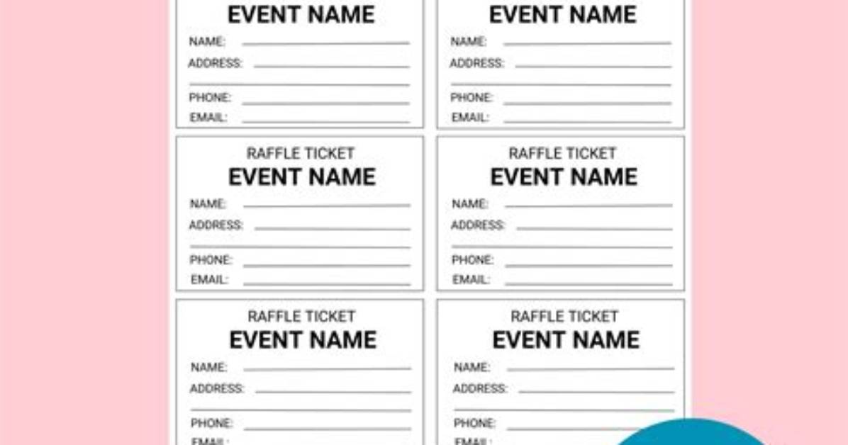 How to Create a Raffle Ticket Template