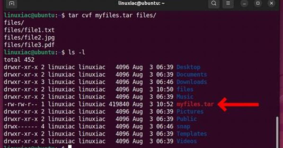 How to Create a Tar File to a Specific Folder from a Different Folder