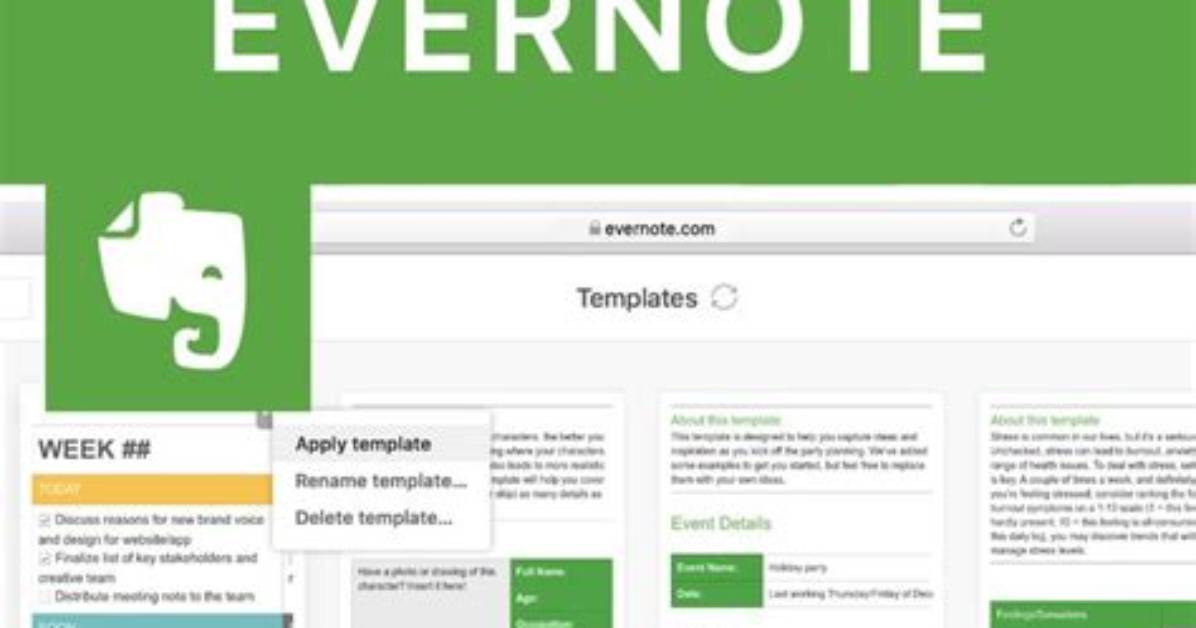 How to Create a Template in Evernote