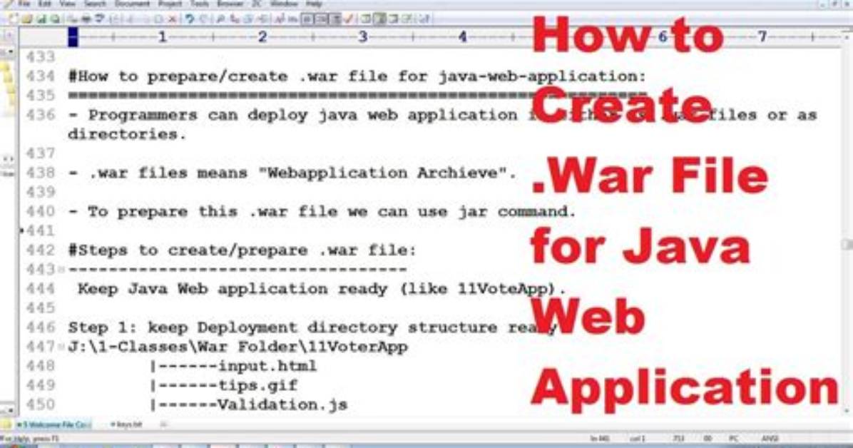 How to Create a War File