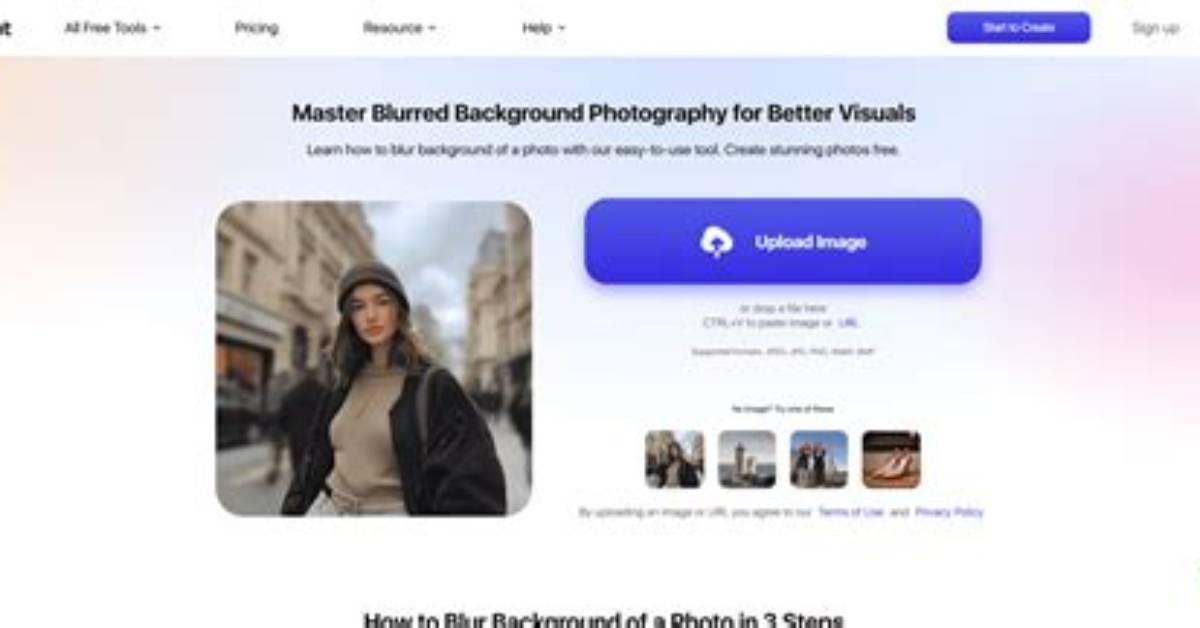 How to Create Blurred Background