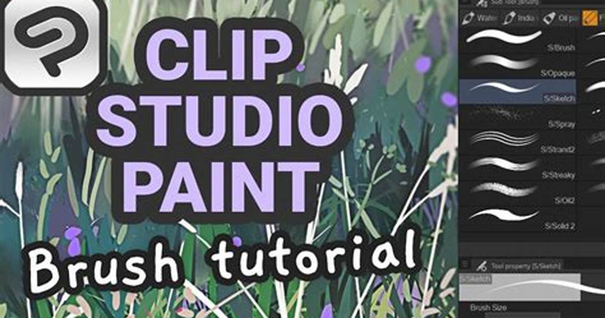 How to Create Brush Clip Studio Paint