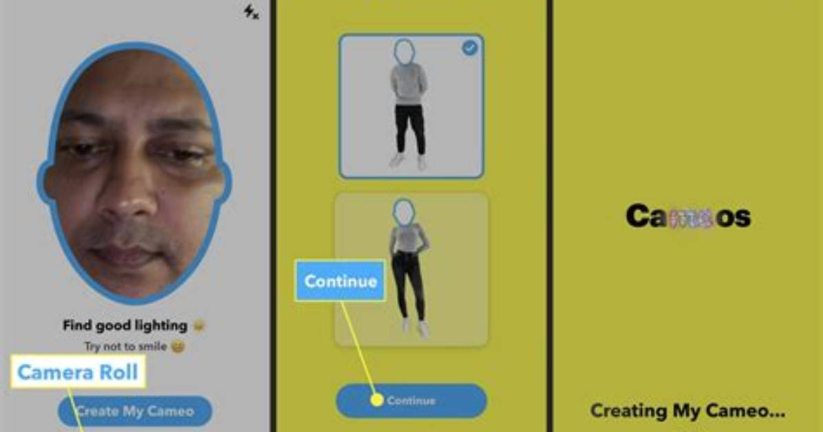 How to Create Cameo Snapchat