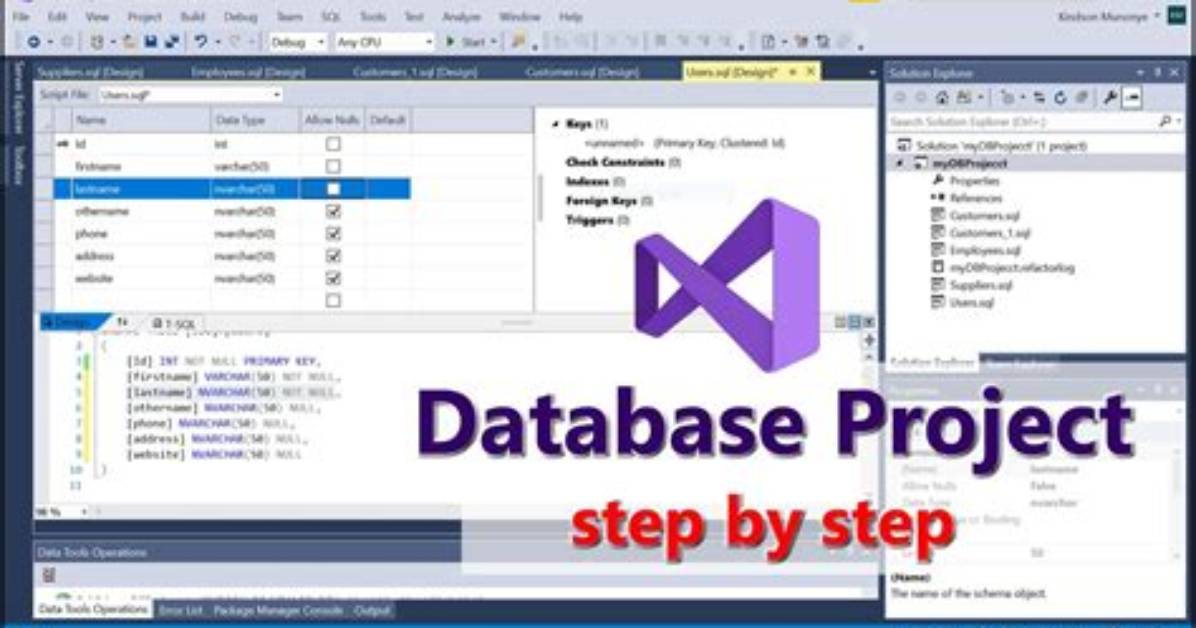 How to Create Database in Microsoft Visual Studio 2010