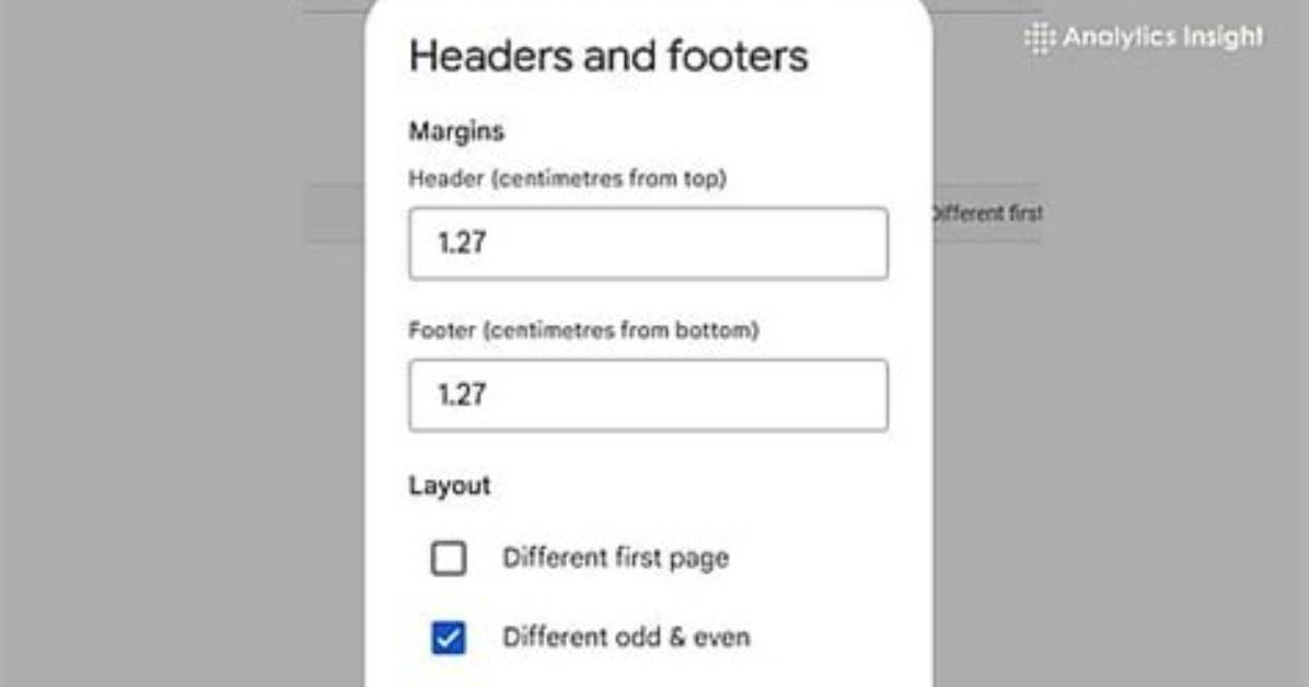How to Create Different Headers in Google Docs