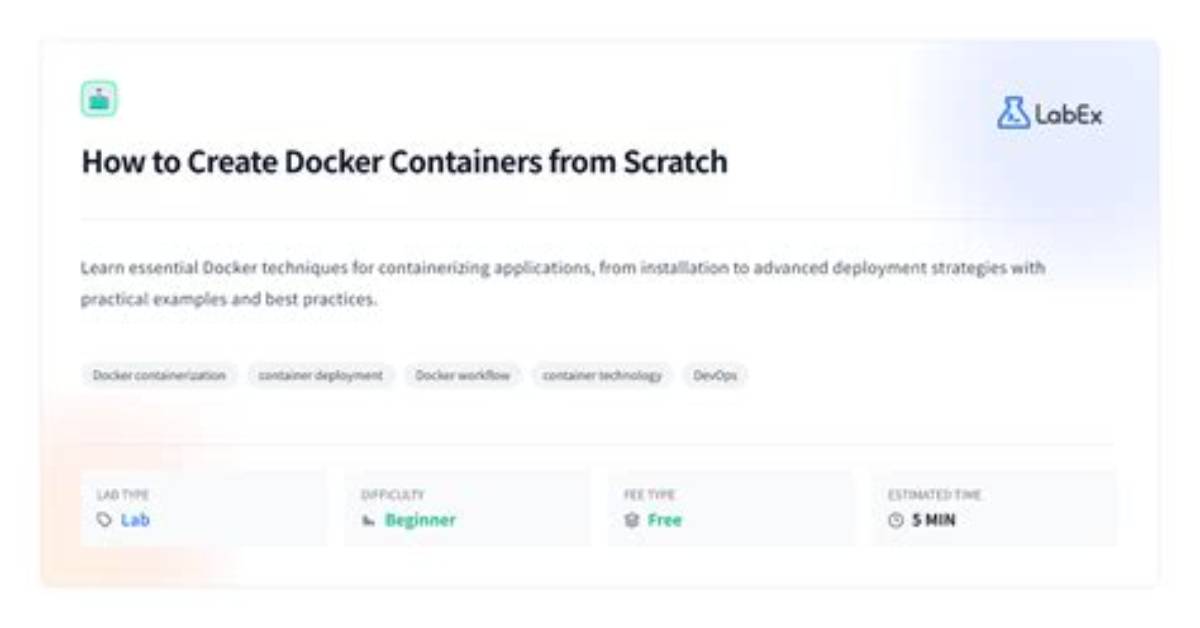 How to Create Docker Image from Scratch
