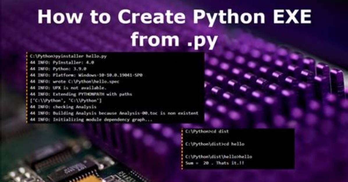 How to Create Exe File from Python Code