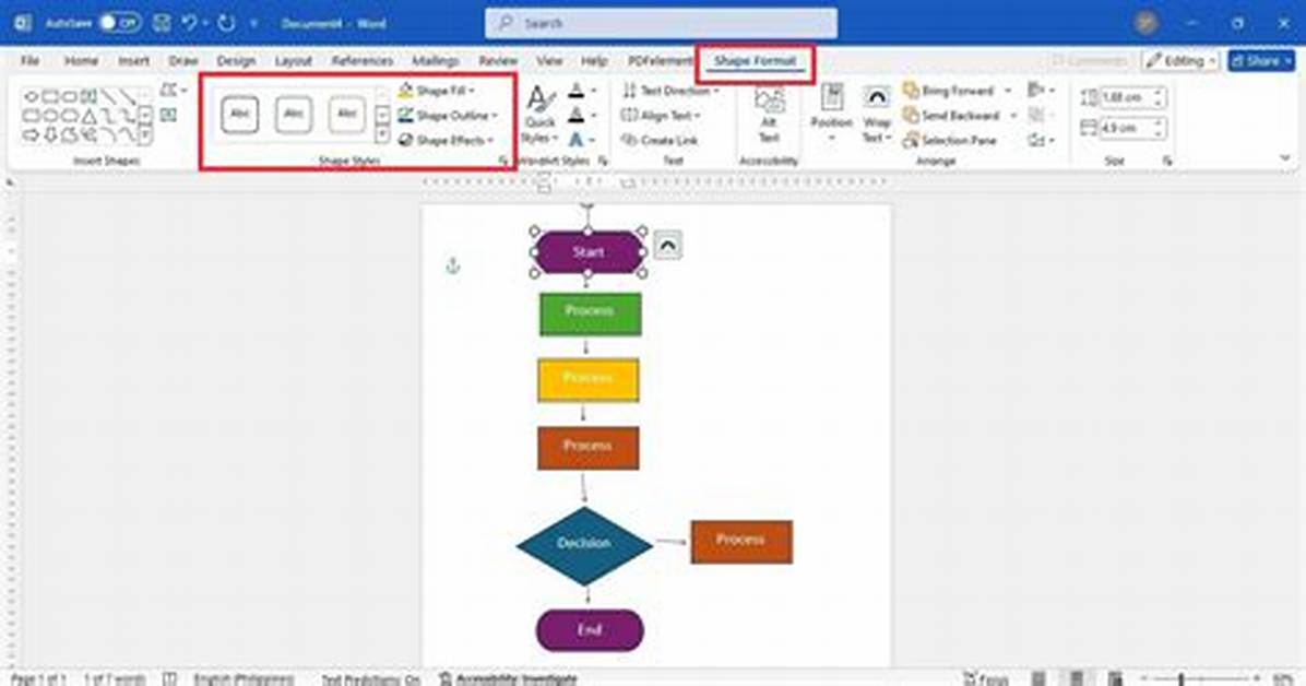 How to Create Flow Chart in Ms Word