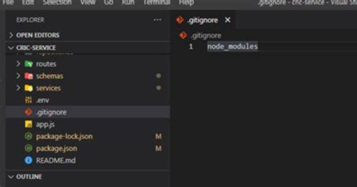 How to Create Gitignore for Node_Modules