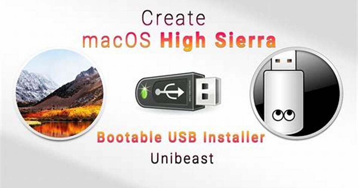 How to Create High Sierra Bootable Usb