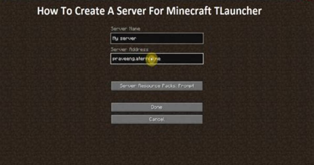 How to Create Minecraft Server Tlauncher Without Aternos
