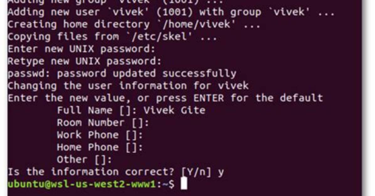 How to Create New User in Linux Ubuntu