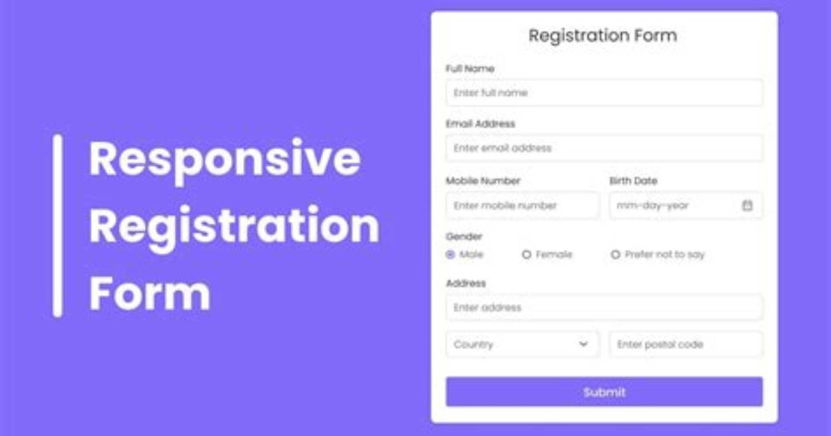 How to Create Registration Form Validation in Javascript