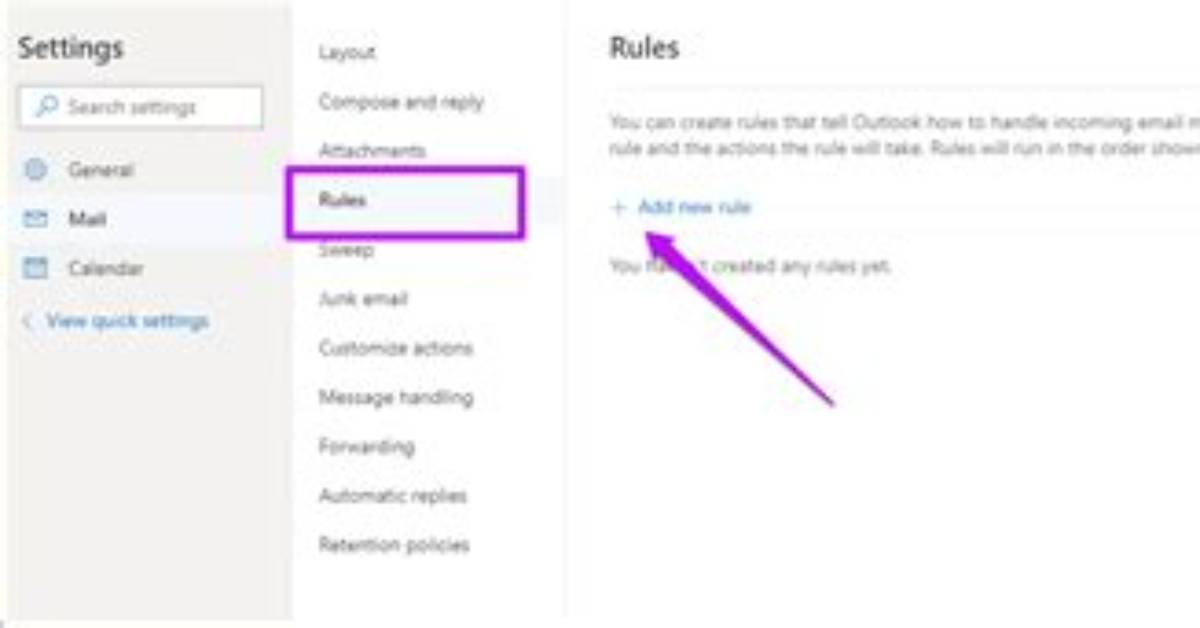 How to Create Rules in Outlook Web Version