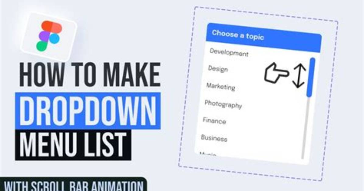 How to Create Scroll Down Menu in Excel
