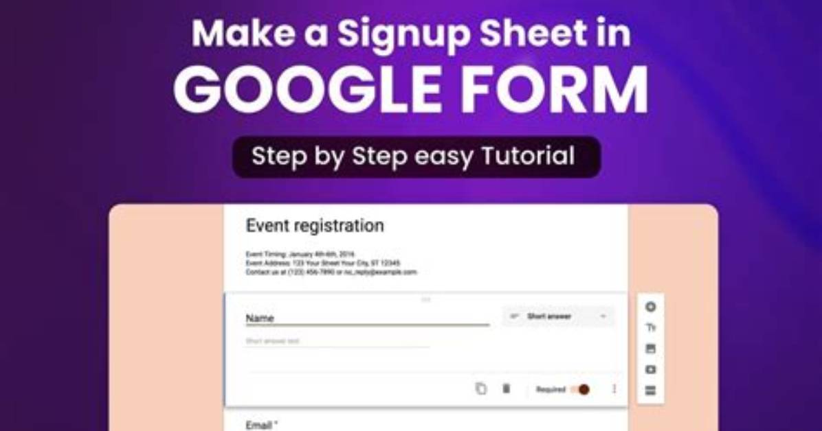 How to Create Signup Sheet in Google Docs