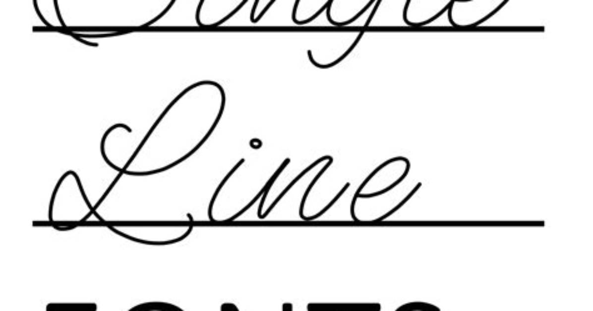 How to Create Single Line Fonts