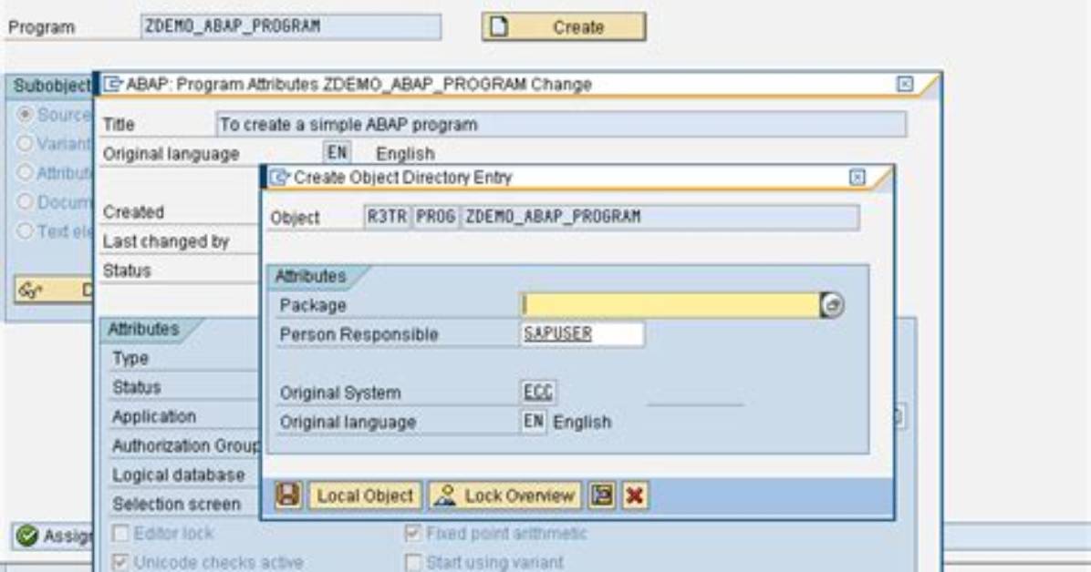 How to Create Subpackage in Sap Abap?