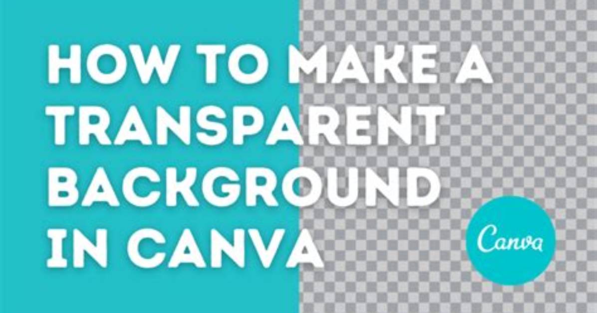 How to Create Transparent Background in Canva