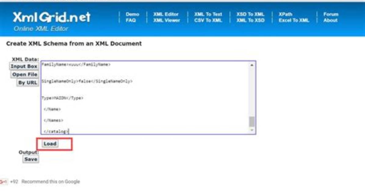 How to Create Xml from Xsd Online