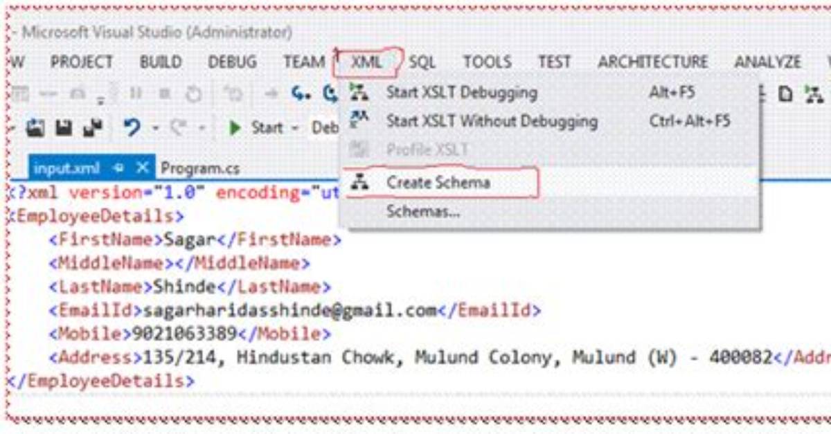 How to Create Xml Using Xsd in C#