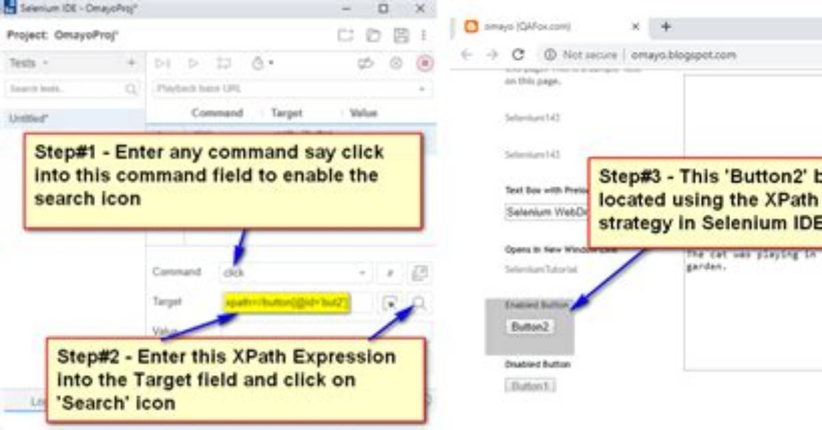 How to Create Xpath for Button