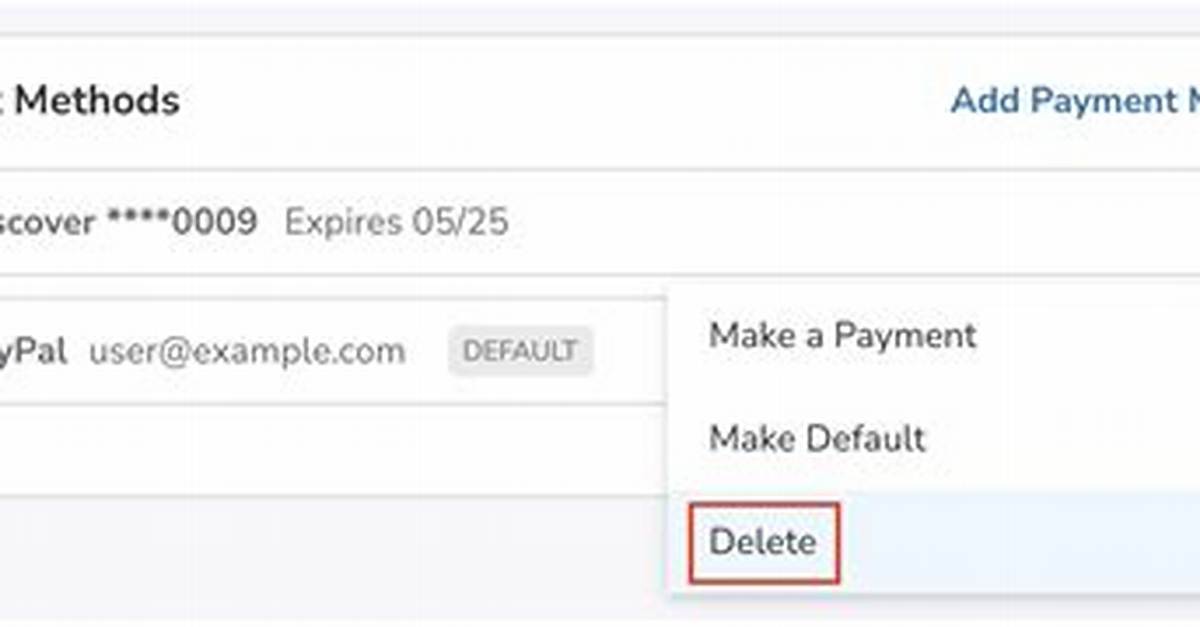 How to Delete a Payment Method on Ps4?