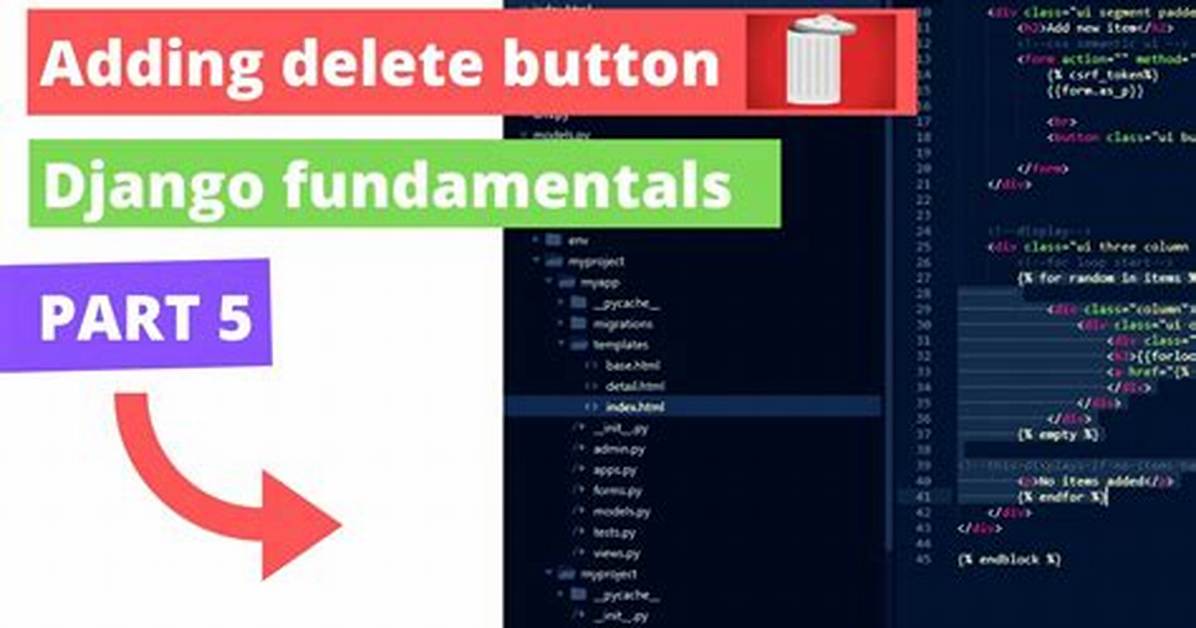 How to Delete a Record in Django Models?