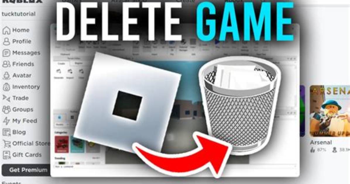 How to Delete a Roblox Game