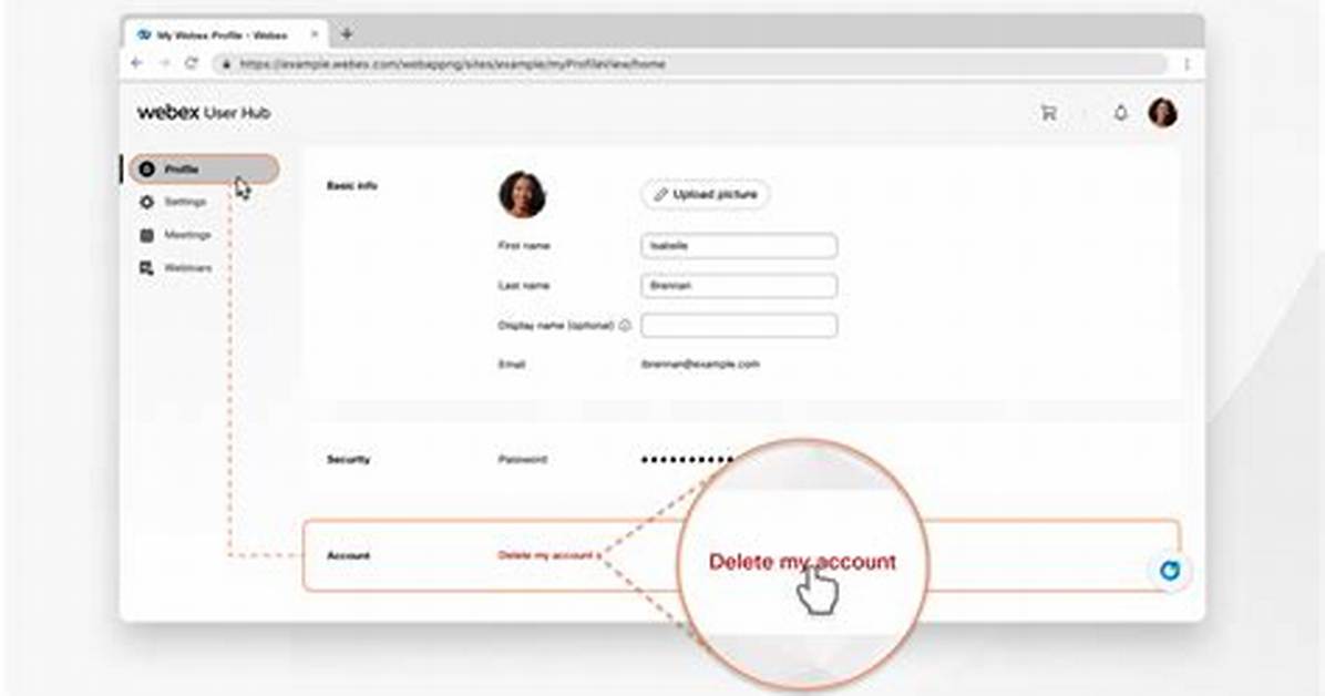 How to Delete a Webex Account?