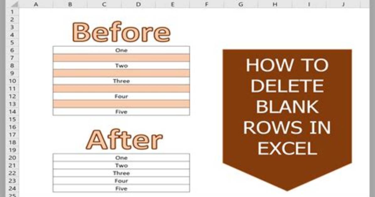 How to Delete All Blank Rows in Excel