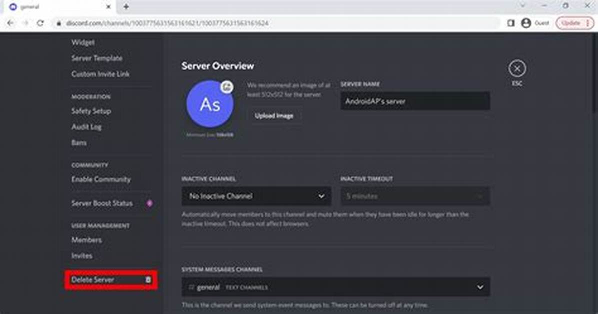 How to Delete Discord Server Permanently (2022)