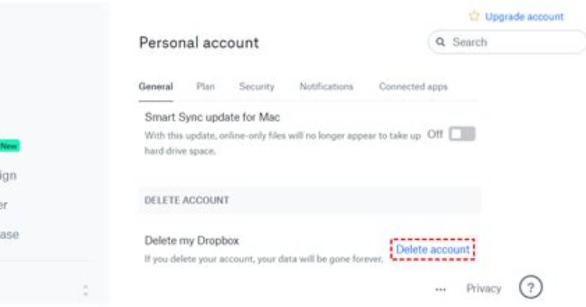 How to Delete Dropbox Account