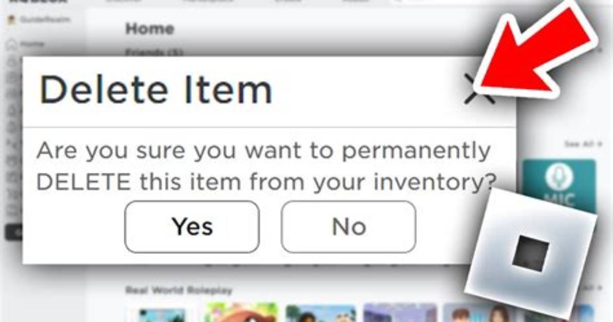 How to Delete Items on Roblox