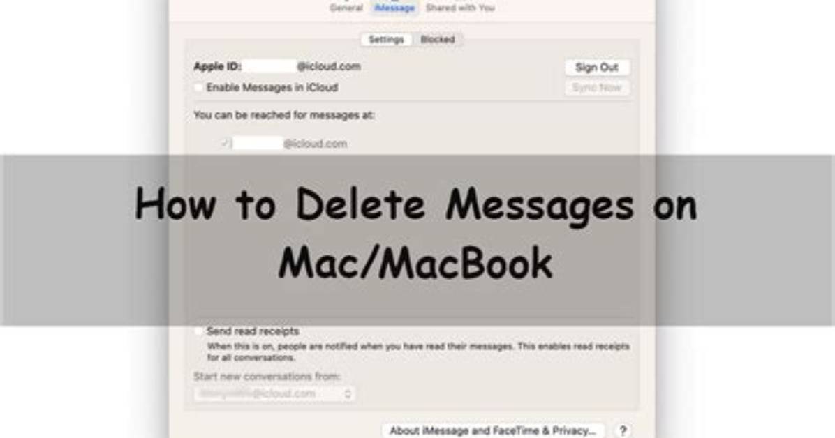 How to Delete Messages on Mac