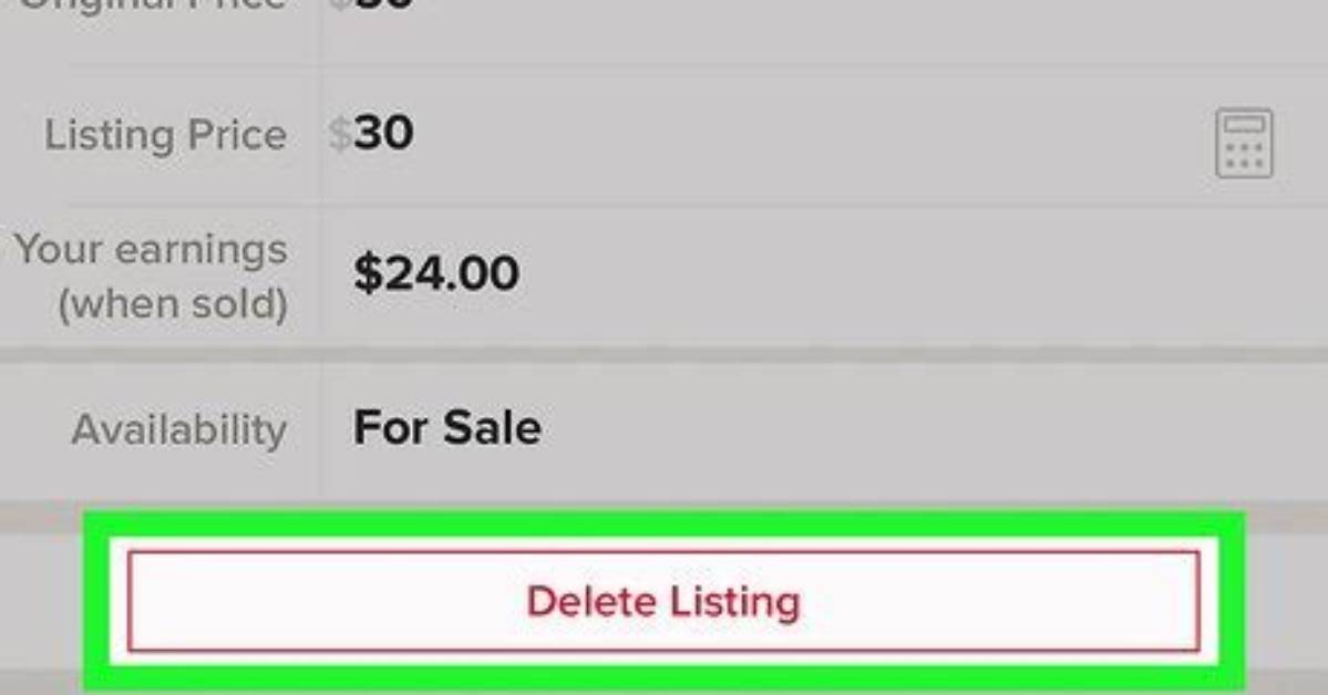 How to Delete Poshmark Listing