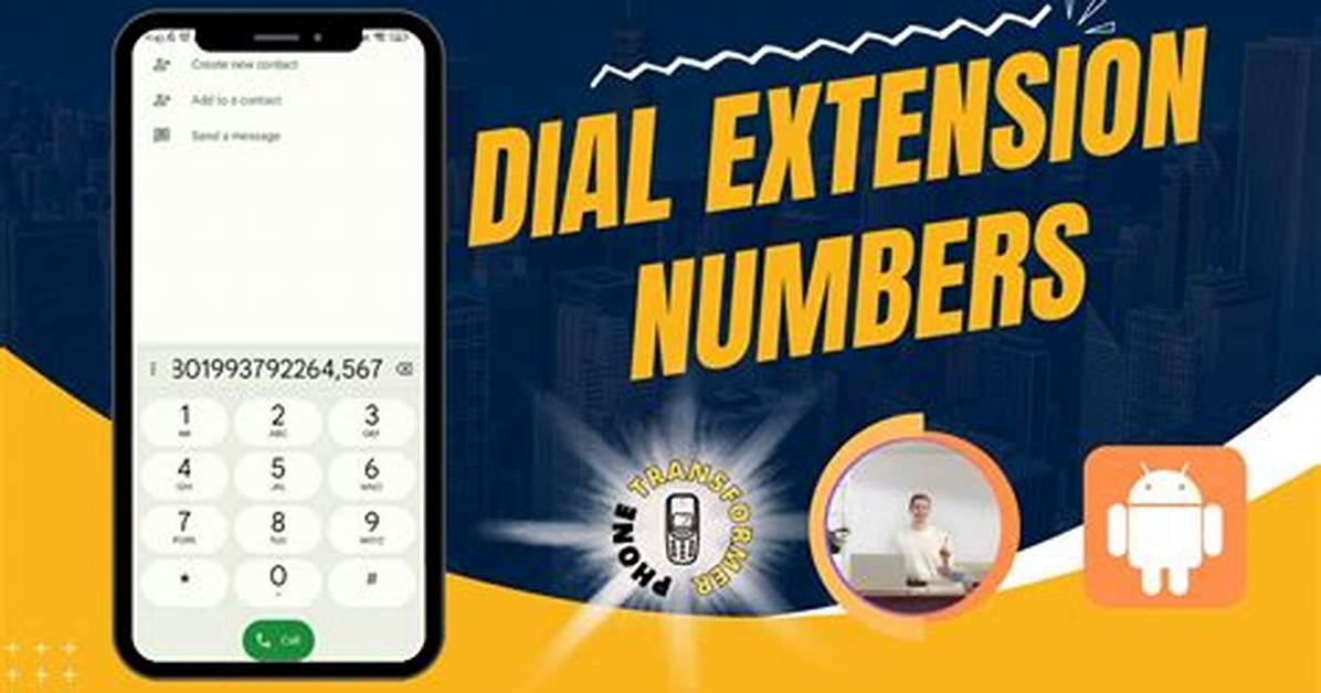 How to Dial an Extension Android?