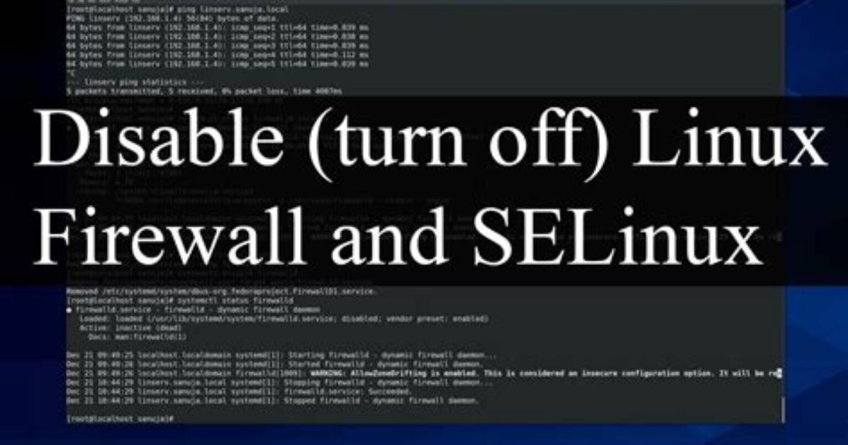 How to Disable Firewall in Linux?