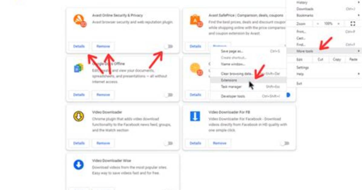 How to Disable or Remove Browser Extensions?