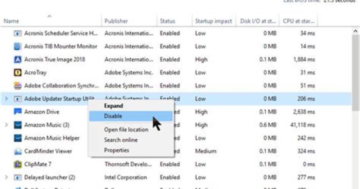 How to Disable Startup Programs Windows 10?