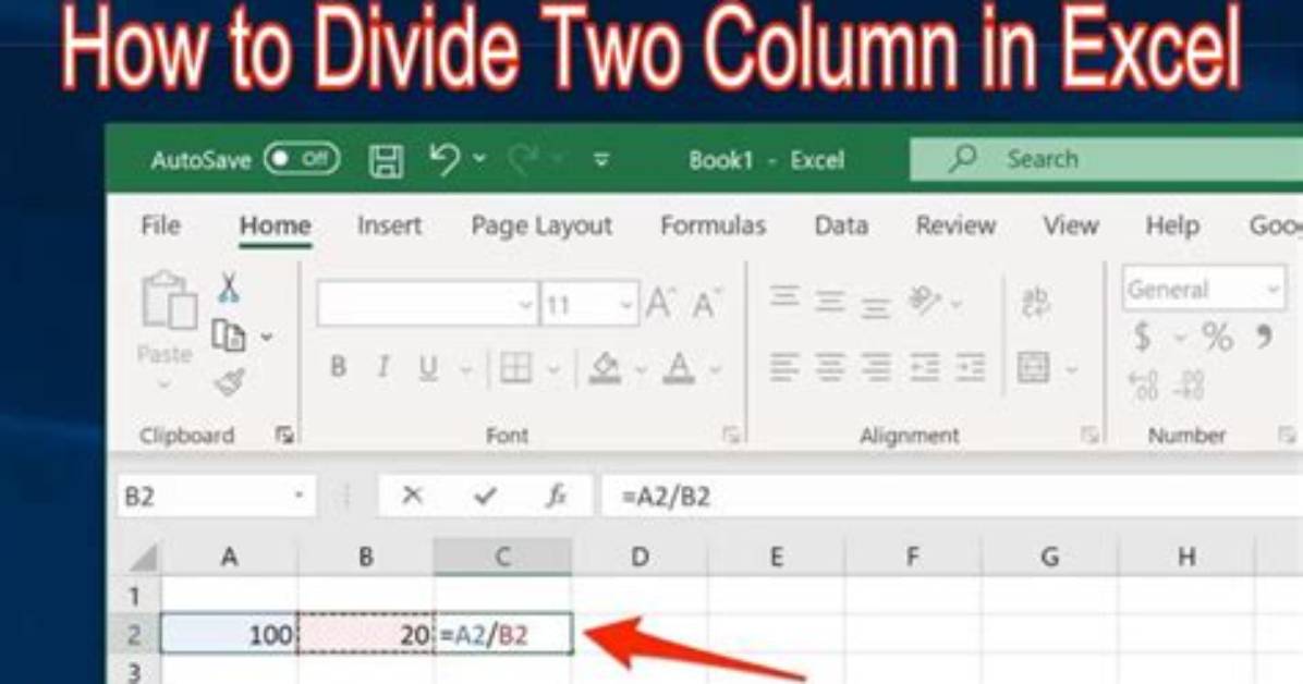 How to Divide Two Columns?