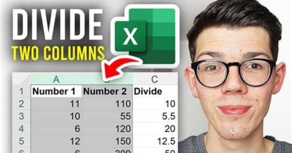 How to Divide Two Values from Same Column Repeating over Multiple Rows?