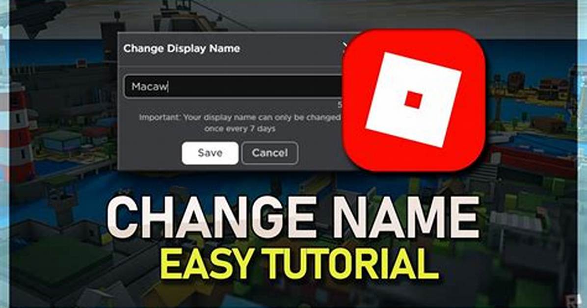 How to Do a Display Name on Roblox Mobile