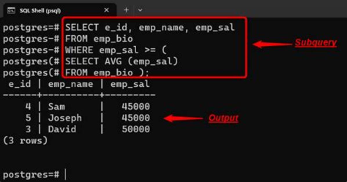 How to Do a Postgresql Subquery in Select Clause with Join in from Clause Like Sql Server?