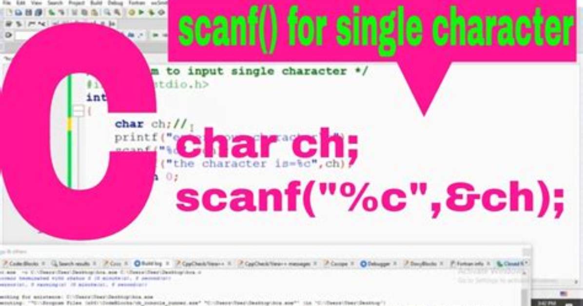 How to Do Scanf for Single Char in C [Duplicate]