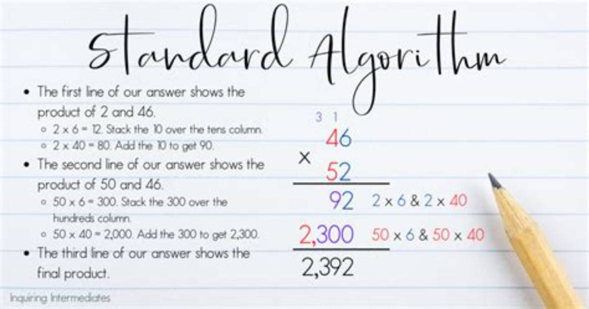 How to Do Standard Algorithm
